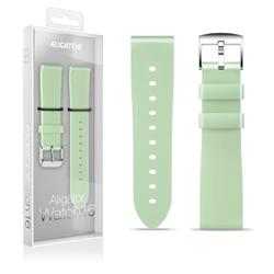 Silikónový remienok ALIGATOR 16 mm, pistáciový
