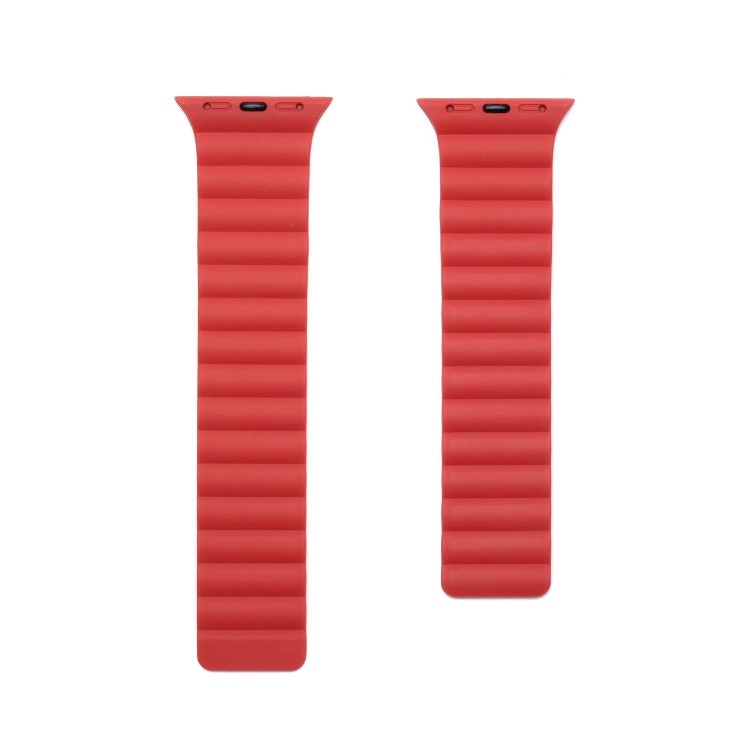 Silikónový remienok FIXED Magnetic Strap s magnetickým zapínaním pre Apple Watch 38 mm/40 mm, červený FIXMST-436-RD