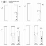 Silikónový remienok FIXED pre Apple Watch 38/40/41 mm, veľkosť S, ružový