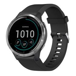 Silikónový remienok FIXED pre Garmin QuickFit 20 mm, čierny
