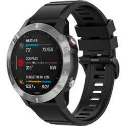 Silikónový remienok FIXED pre Garmin QuickFit 26 mm, čierny