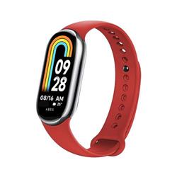 Silikónový remienok FIXED pre Xiaomi Mi Band 8/Smart Band 9, červený