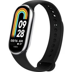 Silikónový remienok FIXED pre Xiaomi Mi Band 8/Smart Band 9, čierny