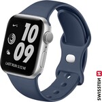 Silikónový remienok Swissten pre Apple Watch 38/40/41 mm, modrý