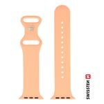 Silikónový remienok Swissten pre Apple Watch 38–41 mm, oranžovo-ružový  