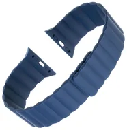 Silikonový řemínek FIXED Magnetic Strap s magnetickým zapínáním pro Apple Watch 42 mm/44 mm, modrý
