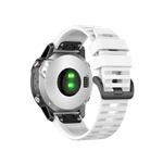Silikonový řemínek FIXED Silicone Strap pro Garmin QuickFit 26mm, bílý