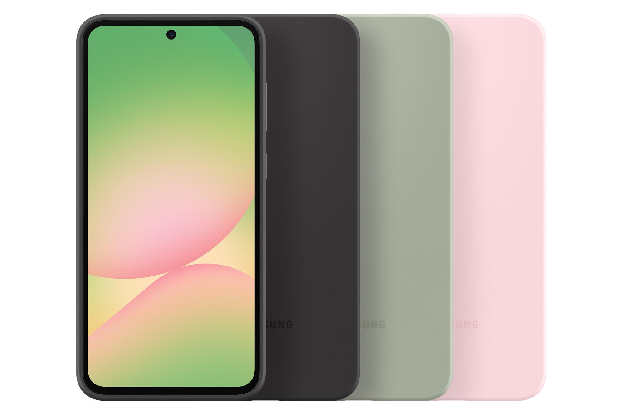 Silikónový zadný kryt Samsung pre Galaxy A56 zelený