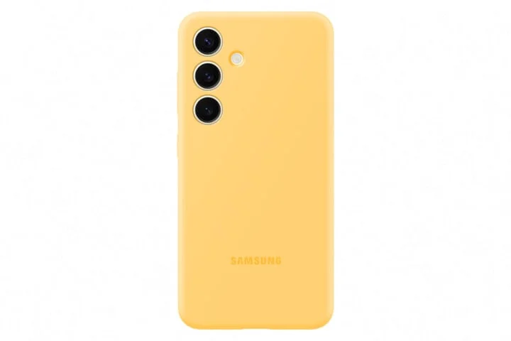 Silikónový zadný kryt Samsung pre Samsung Galaxy S24 žltý