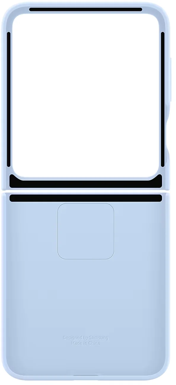 Silikónový zadný kryt Samsung pre Z Flip6 modrý
