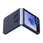 Silikónový zadný kryt Samsung pre Z Flip6 tmavomodrý