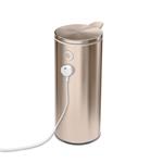 Simplehuman Bezdotykový dávkovač mýdla, 266 ml, Rose Gold ocel, dobíjecí
