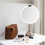 Simplehuman Kosmetické zrcátko Sensor Touch, DUAL LED osvětlení, 5x, dobíjecí, Rose Gold