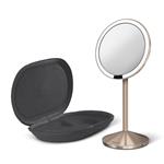 Simplehuman Kosmetické zrcátko Sensor Tru-lux LED osvětlení, 10x zvětšení, AKU ROSE GOLD