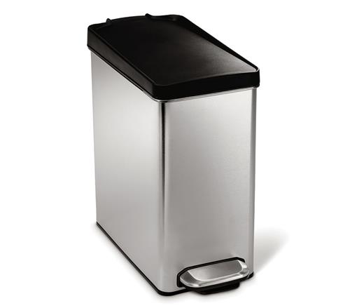 Simplehuman Pedálový odpadkový koš 10 l, hranatý, černý