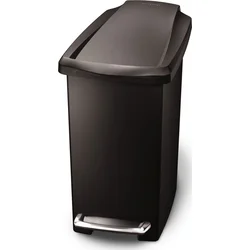 Simplehuman Pedálový odpadkový kôš 10 l, úzky, čierny plast