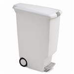 Simplehuman Pedálový odpadkový kôš 40 l, úzky, biely plast