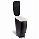 Simplehuman Pedálový odpadkový koš 40 l, úzký, černý plast