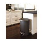 Simplehuman Pedálový odpadkový kôš 50 l, polkruhový, plastový, sivý