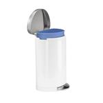 Simplehuman Pedálový odpadkový kôš, polkruhový 10 l, biely