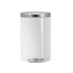 Simplehuman Pedálový odpadkový koš, půlkulatý 10 l, bílá