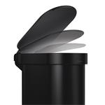 Simplehuman Slim pedálový odpadkový kôš 45 l, matná čierna oceľ