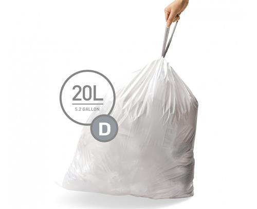 Simplehuman Vrecia na odpadky 20 l, typ D, 20 ks v balení