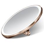Simplehuman Vreckové kozmetické zrkadlo Sensor Compact, LED svetlo, 10x zväčšenie, ružovo zlaté
