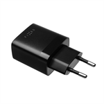 Síťová nabíječka FIXED s 2xUSB výstupem, 17W Smart Rapid Charge, černá