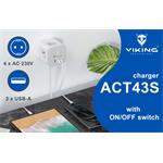 Síťový adaptér Viking ACT43S