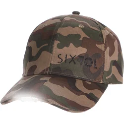 SIXTOL čiapka s LED svetlom B-CAP 25lm, dobíjateľná, USB, univerzálna veľkosť, kamufláž