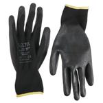 Sixtol Polyesterové pracovné rukavice čiastočne zmáčané polyuretánom GLOVE PE-PU 11"