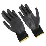 Sixtol Polyesterové pracovné rukavice čiastočne zmáčané polyuretánom GLOVE PE-PU 11"