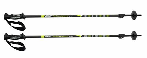 Sjezdové skládací hole SULOV TELESCOPIC SENIOR, vel.90-145cm, zelené