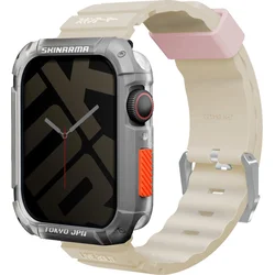 SKINARMA Shokku remienok pre Apple Watch 45/44/42 mm, béžová