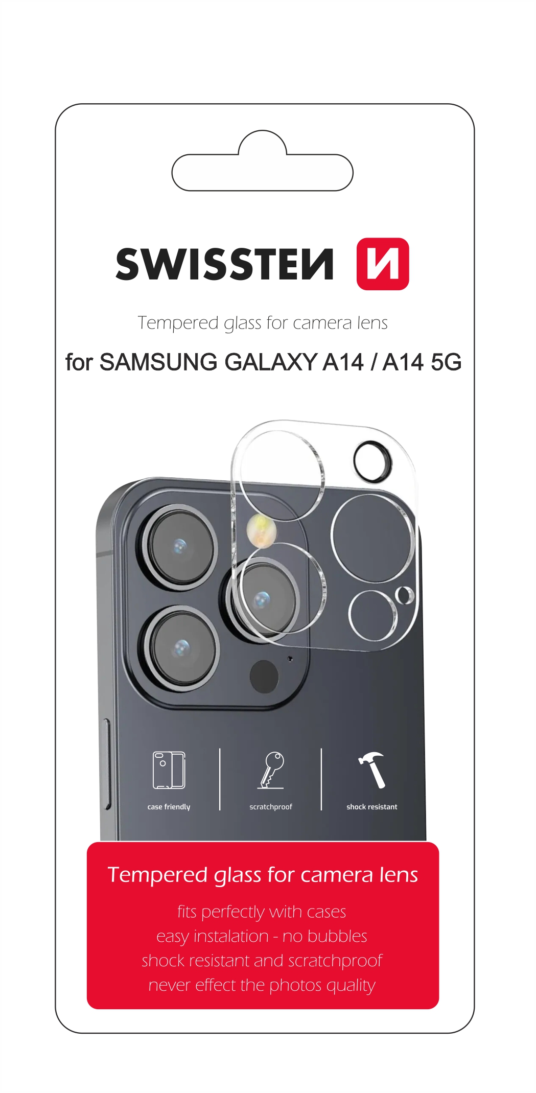 Sklo na objektív pre Galaxy A14 od Swissten
