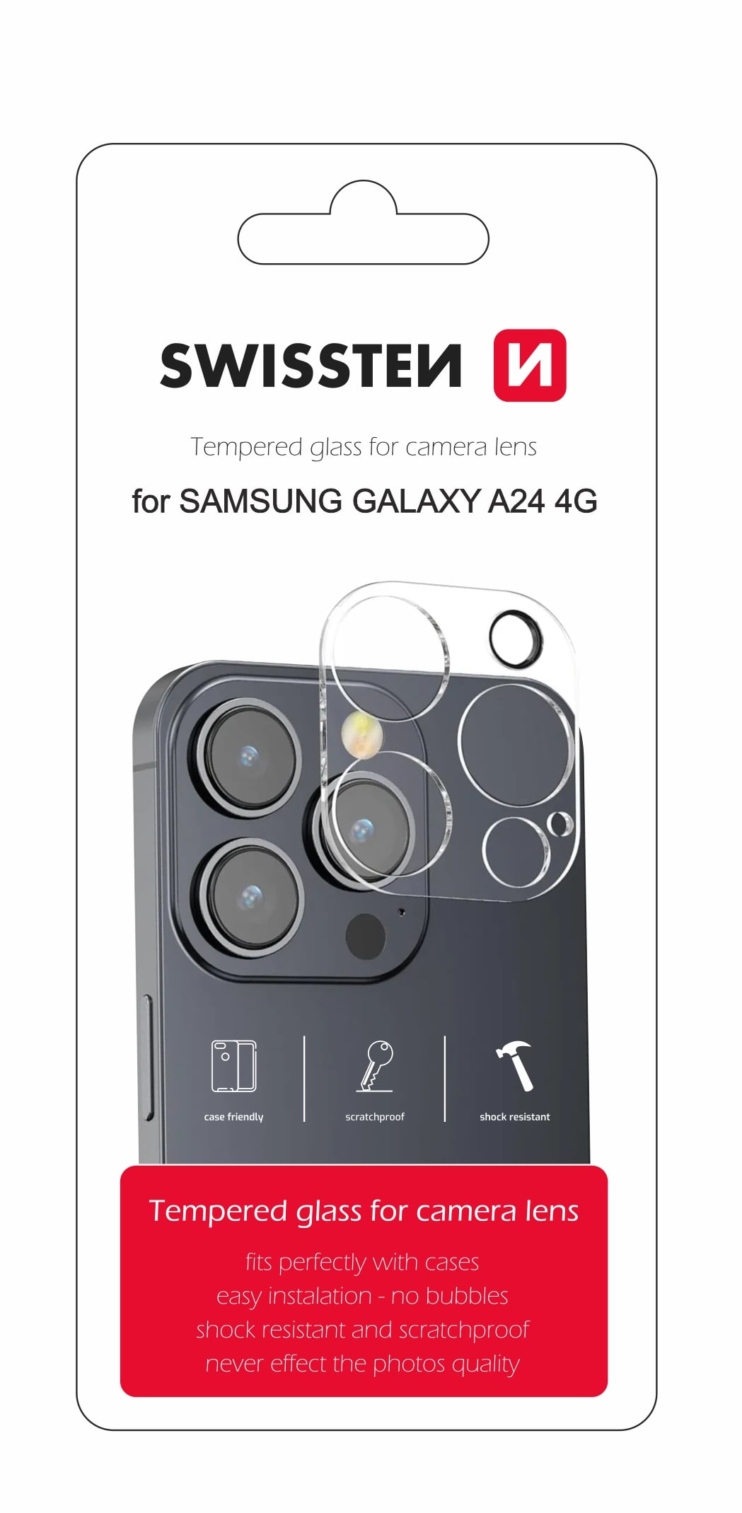 Sklo na objektív pre Galaxy A24 od Swissten