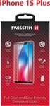 Sklo Swissten Full Glue pre Apple iPhone 15 Plus, čierne