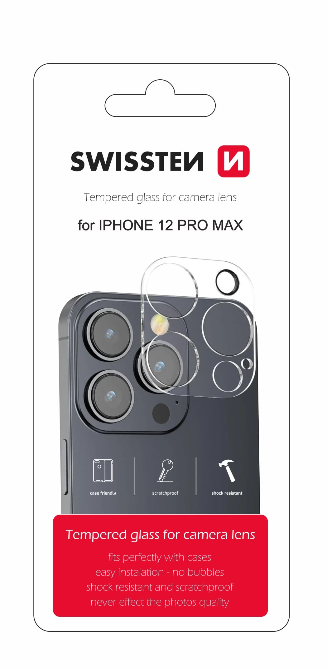 Sklo Swissten na objektív iPhone 12 Pro Max