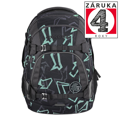 Školský batoh coocazoo MATE, reflexné graffiti, certifikát AGR