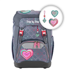 Školský batoh Step by Step GRADE Glitter Heart Hazle, certifikát AGR