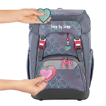 Školský batoh Step by Step GRADE Glitter Heart Hazle, certifikát AGR