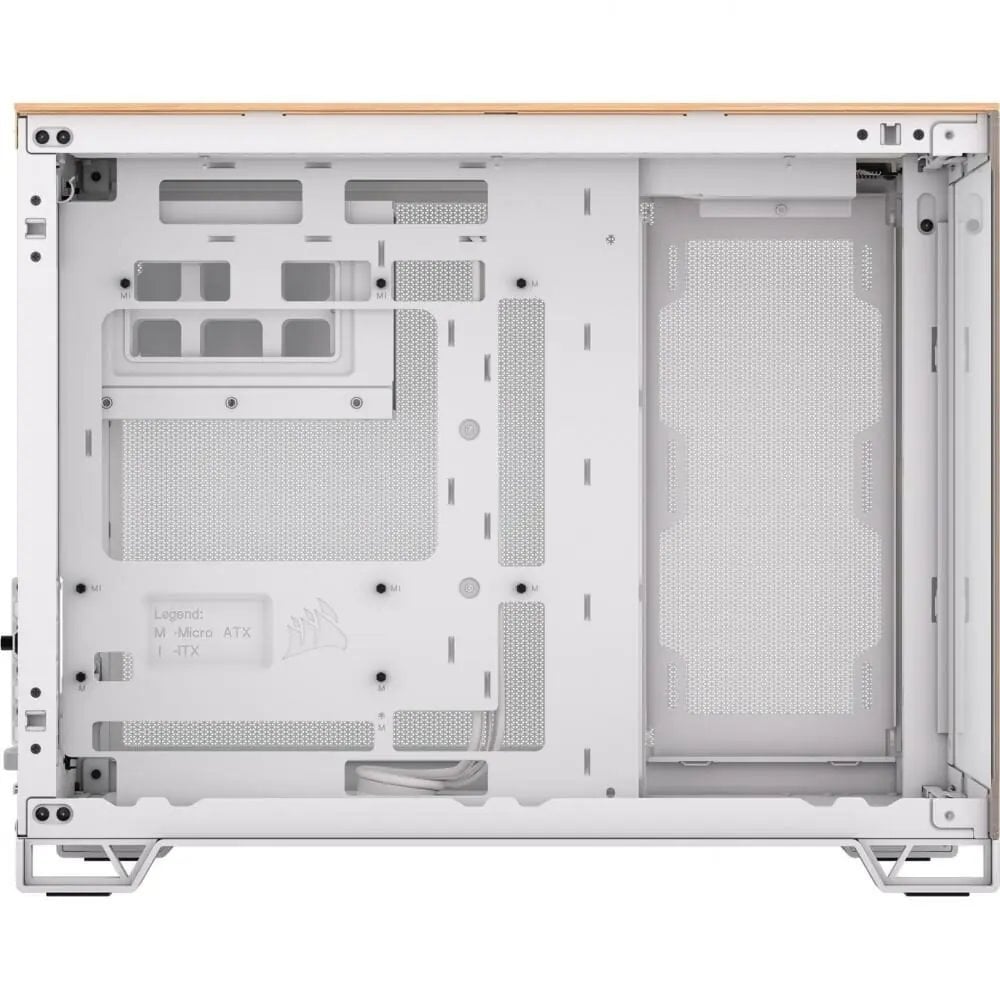 Skriňa Corsair 2500X Micro-ATX, biela/bambusová