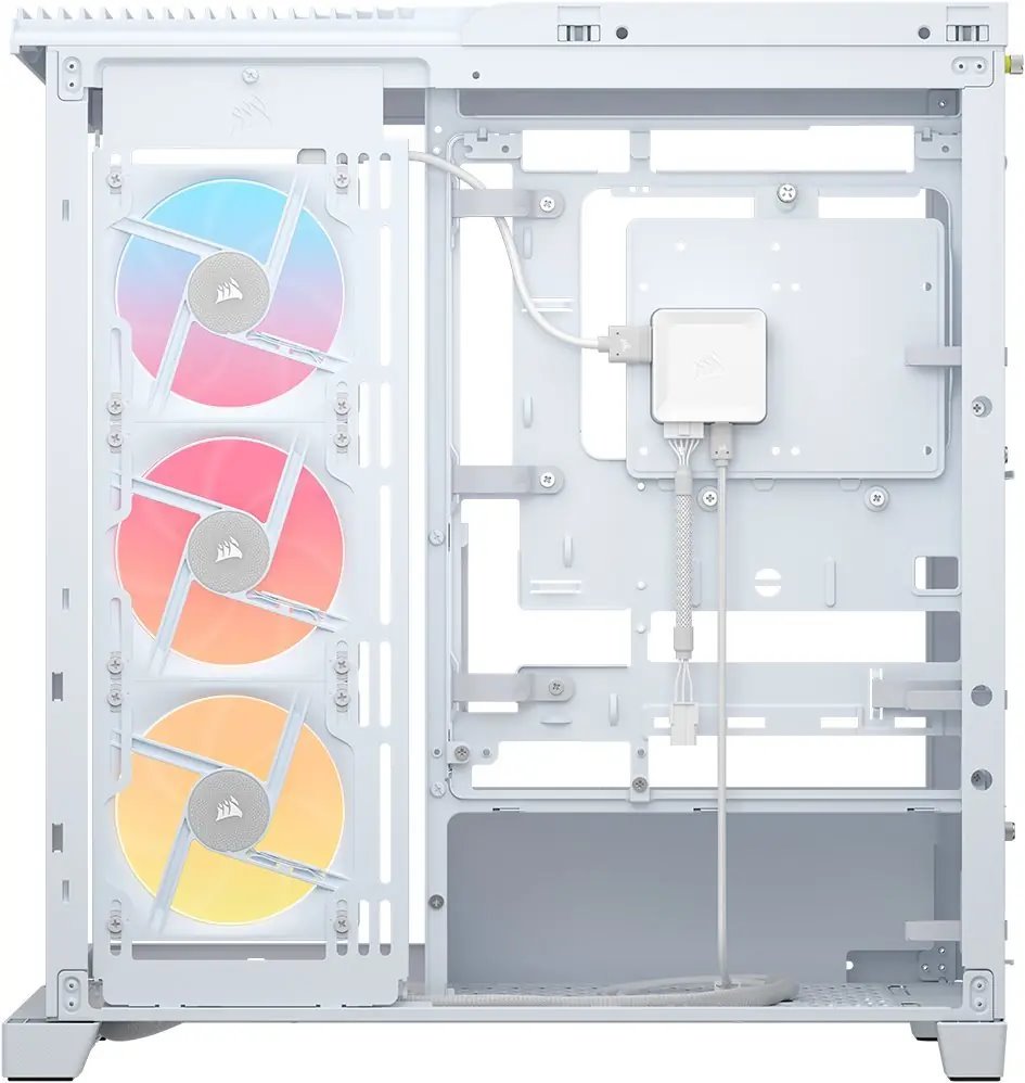Skriňa Corsair Frame 4500X LX-R RGB, biela