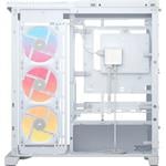 Skriňa Corsair Frame 4500X LX-R RGB, biela