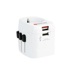 SKROSS cestovnĂ­ adaptĂ©r PRO Light USB, 6.3A max., vÄŤ. USB nabĂ­jenĂ­, uzemnÄ›nĂ˝, UK+USA+AustrĂˇlie/ÄŚĂ­na