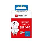 SKROSS cestovní adaptér India-Israel-Denmark to Europe pro cizince v ČR, typ E/F