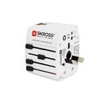 SKROSS cestovní adaptér MUV USB, USB A+C, univerzální pro 150 zemí