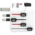 SKROSS cestovní adaptér PRO+ USB AC30PD, univerzální, uzemněný, USB A+C 30W PD