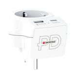 SKROSS cestovní adaptér s USB A+C 20W do Spojených států, typ B